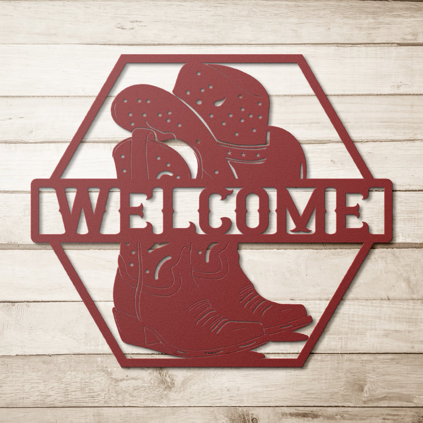 Cowboy/Cowgirl Welcome sign