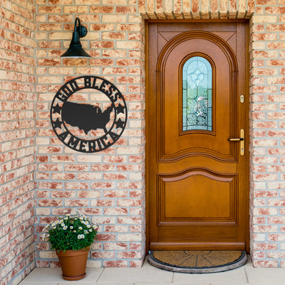 God Bless America Flag Frame