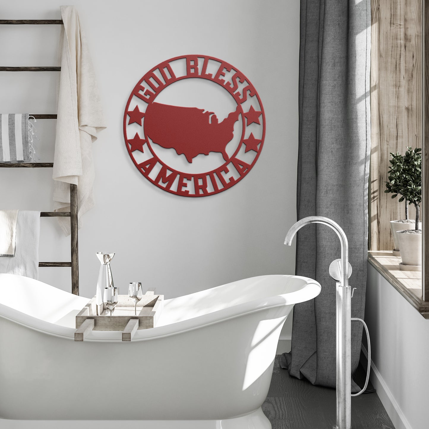 God Bless America Flag Frame