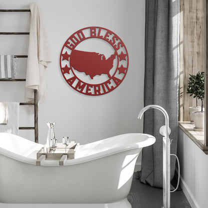 God Bless America Flag Frame