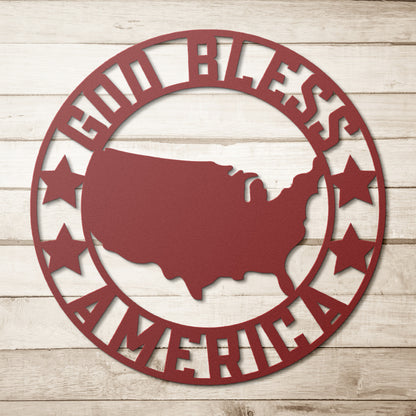 God Bless America Flag Frame